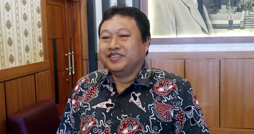 Ketua Tanfidz DPC PKB Kota Blitar, M Yasin Hermanto saat ditemui di Kantor DPRD Kota Blitar