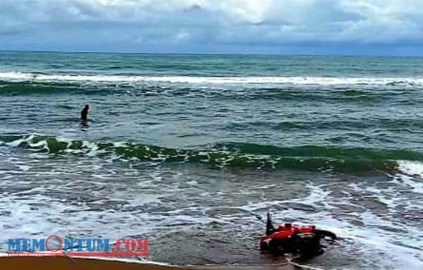 Pencarian Pria Blitar yang Tenggelam di Pantai Serang Terkendala Ombak Besar