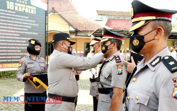 Tiga Perwira Jajaran Polres Blitar Kota Dimutasi