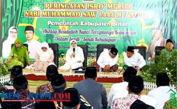 Peringati Isra Miraj, Bupati Blitar Ajak Masyarakat Memaknai Peristiwa dan Wujudkan Kedamaian